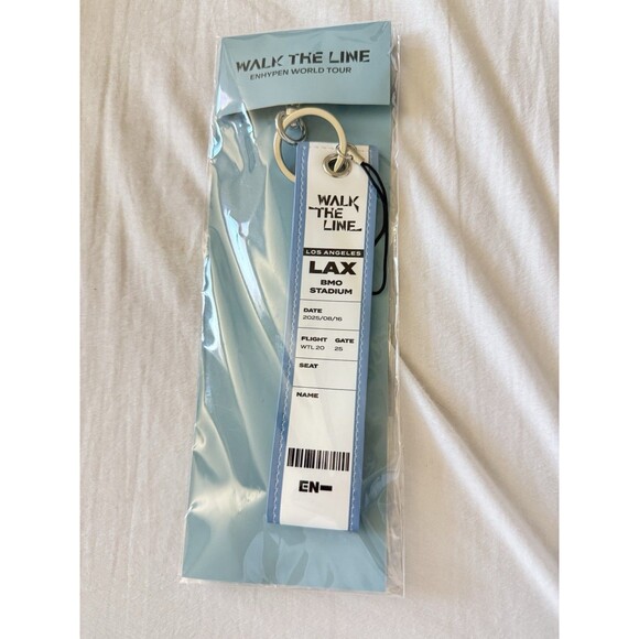 Enhypen Walk The Line Tour US merch Los Angeles LA Strap Keyring - Picture 1 of 2